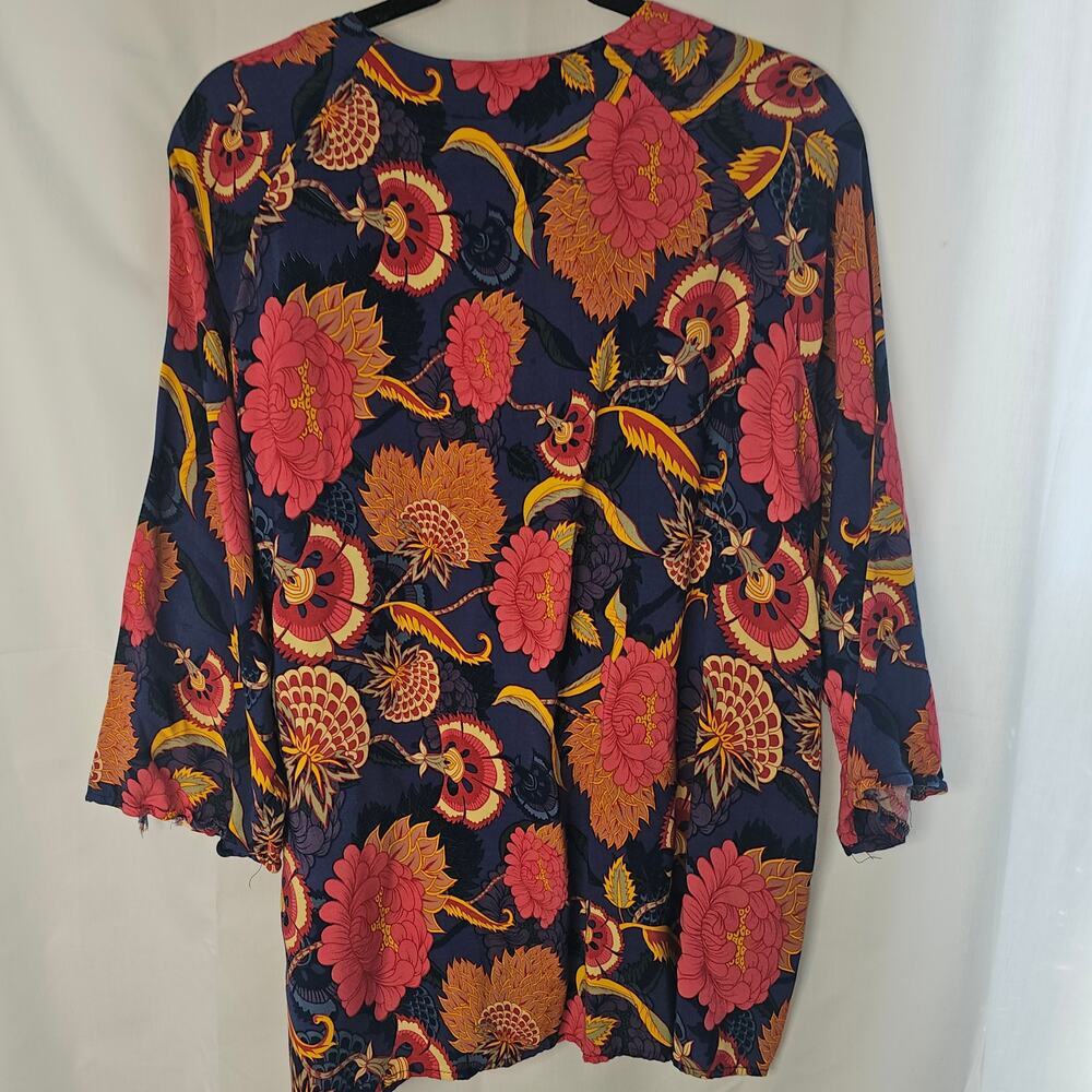 Anthropologie Jaase Women's Floral Blouse size Large - Picture 8 of 8